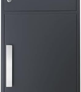 XXL Paketbriefkasten anthrazit – wetterfest, rostfrei & freistehend für den Außenbereich – ideal für Pakete & Briefe