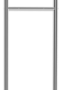 Metzler Edelstahl V2A Briefkastenständer 120 cm | Wetterfest & rostfrei für Garten & Einfahrt | Modell Erpo