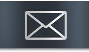 Metzler Edelstahlschild mit Briefsymbol für Paketboxen - Hochwertige Kennzeichnung in Anthrazit RAL 7016