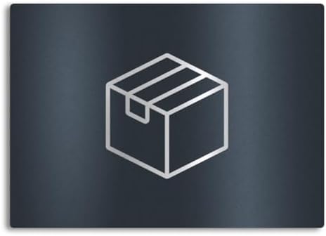 Metzler Edelstahlschild mit Briefsymbol für Paketboxen - Hochwertige Kennzeichnung in Anthrazit RAL 7016
