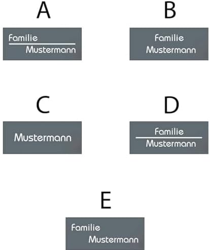 Metzler Edelstahl Aufputz Türklingel mit Gravur - Einfache Montage & anthrazit Pulverbeschichtung für moderne Eingänge -