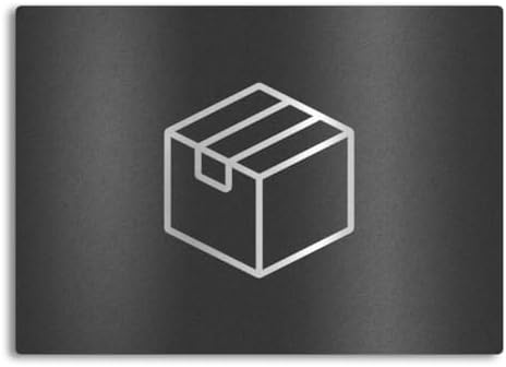 Metzler Edelstahlschild mit Briefsymbol für Paketboxen - Hochwertige Kennzeichnung in Anthrazit RAL 7016
