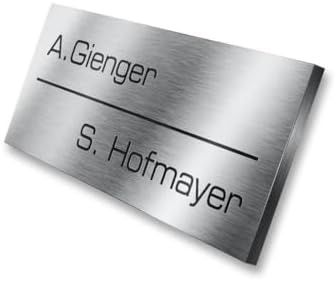 Metzler Edelstahlschild mit Briefsymbol für Paketboxen - Hochwertige Kennzeichnung in Anthrazit RAL 7016