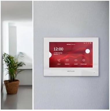 Metzler VDM10 |0 Innenstation für Smart Homes, 7 Zoll Touchscreen, LAN + PoE, Schwarz