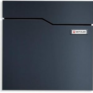 Hoffmann Metzler Briefkasten Anthrazit RAL 7016 - Robuste Pulverbeschichtung & Zeitungsfach für stilvolle Hausfronten