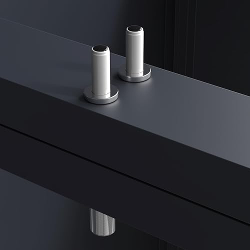 ESTEXO Mülltonnenbox Anthrazit - Robuste Mülltonnenverkleidung mit Deckel für Garten und Terrasse (4 Türen)