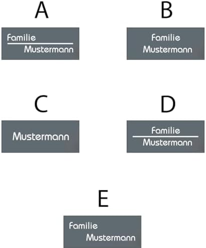 Metzler Edelstahl Türklingel V2A - Modernes Design in Anthrazit RAL 7016 mit gravierbarem LED-Taster für wasserdichte Mo
