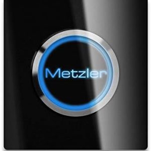 Metzler Moderne XL LED-Türklingel - Gravur, beleuchteter Taster - Ideal für Ihr Zuhause - Schwarz