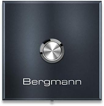 Metzler Edelstahl Funkklingel - Quadratische Kabellose Türklingel mit Hoher Reichweite - Ideal für Eingangsbereiche - An