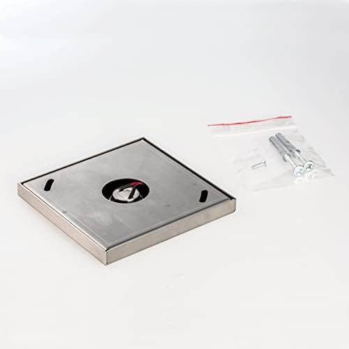 Metzler Edelstahl Funkklingel - Quadratische Kabellose Türklingel mit Hoher Reichweite - Ideal für Eingangsbereiche - An