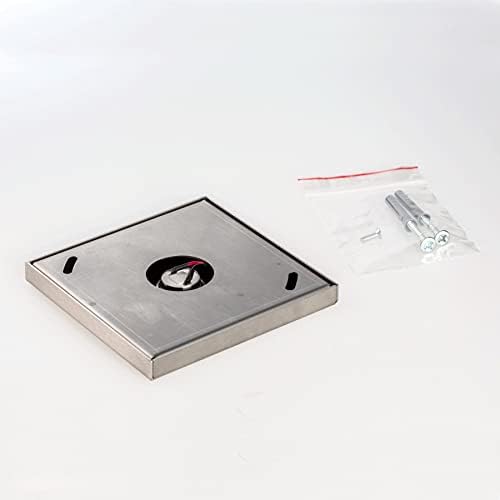 Metzler Edelstahl Funkklingel - Quadratische Kabellose Türklingel mit Hoher Reichweite - Ideal für Eingangsbereiche - An