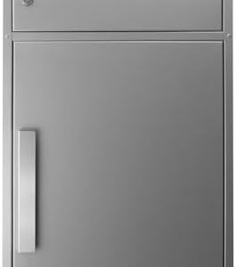 SafePost Paketbriefkasten XXL grau für draußen – wetterfest, rostfrei & geräumig, ideal als Paketstation!