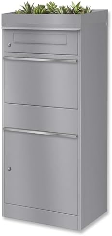 Metzler Briefkasten mit Paketfach, abschließbar, wetterfest und personalisierbar - ideal für Garten und Eingangsbereich