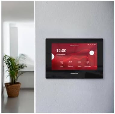 Metzler VDM10 |0 Innenstation für Smart Homes, 7 Zoll Touchscreen, LAN + PoE, Schwarz