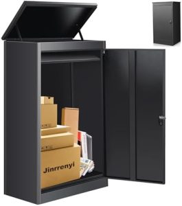 Express Paketlieferbox für draußen, ultra große Paketabwurfbox mit Schloss aus Automobilstahl, wasserdicht und diebstahl