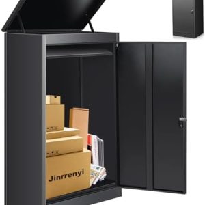 Express Paketlieferbox für draußen, ultra große Paketabwurfbox mit Schloss aus Automobilstahl, wasserdicht und diebstahl