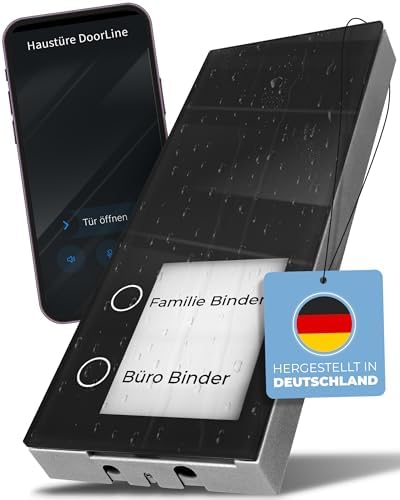 Telegärtner Elektronik Slim DECT in Anthrazit - Clevere Türstation für AVM FRITZ!Box I Erweiterbar zur Video-Sprechanlag