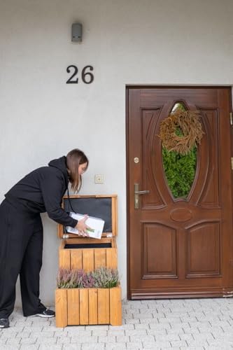 Paketbox mit Pflanzkasten aus FSC-zertifiziertem Holz – Wasserdicht und groß für den Außenbereich