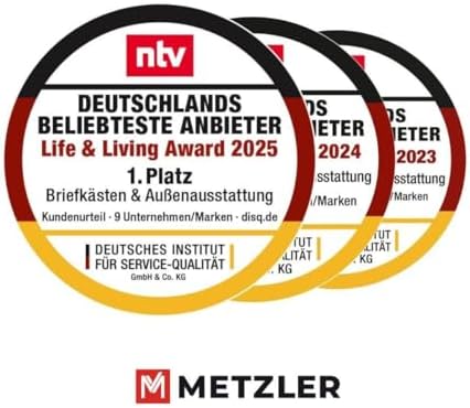 Metzler Video Türsprechanlage HD mit 2 Innenstationen, 146° Weitwinkel, Nachtsicht für Zuhause