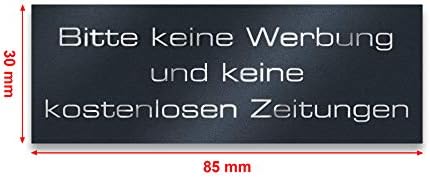 Metzler Edelstahlschild mit Briefsymbol für Paketboxen - Hochwertige Kennzeichnung in Anthrazit RAL 7016