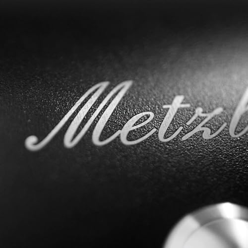 Metzler Edelstahl Türklingel V2A - Modernes Design in Anthrazit RAL 7016 mit gravierbarem LED-Taster für wasserdichte Mo