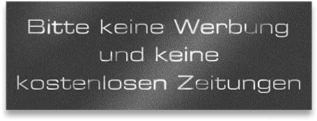 Metzler Edelstahlschild mit Briefsymbol für Paketboxen - Hochwertige Kennzeichnung in Anthrazit RAL 7016