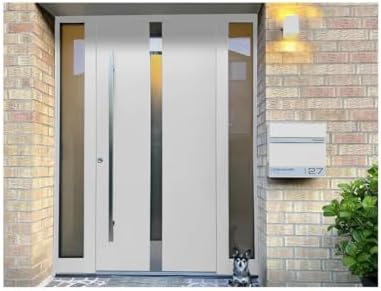 Metzler Briefkasten Anthrazit mit Zeitungsfach - personalisierter Wandbriefkasten aus massivem Stahl | Modell Stencil 2