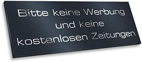 Metzler Edelstahlschild mit Briefsymbol für Paketboxen - Hochwertige Kennzeichnung in Anthrazit RAL 7016