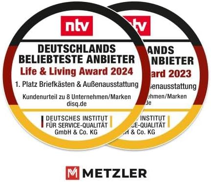 Metzler Edelstahl Türklingel V2A - Modernes Design in Anthrazit RAL 7016 mit gravierbarem LED-Taster für wasserdichte Mo