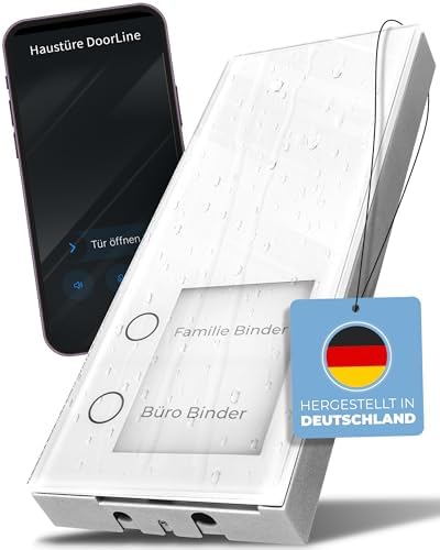 Telegärtner Elektronik Slim DECT in Anthrazit - Clevere Türstation für AVM FRITZ!Box I Erweiterbar zur Video-Sprechanlag