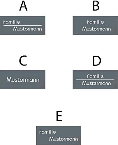 Metzler Design Edelstahl Türklingel mit LED-Beleuchtung – Austauschbares Namensschild für individuelle Beschriftung – Mo