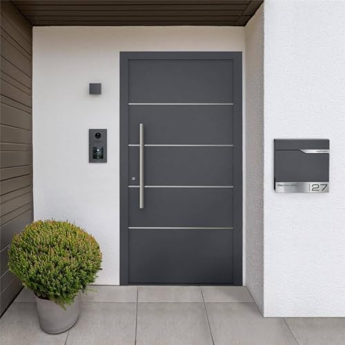 Metzler Video Türsprechanlage HD mit 2 Innenstationen, 146° Weitwinkel, Nachtsicht für Zuhause