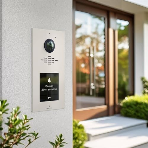 Metzler Video Türsprechanlage HD mit 2 Innenstationen, 146° Weitwinkel, Nachtsicht für Zuhause