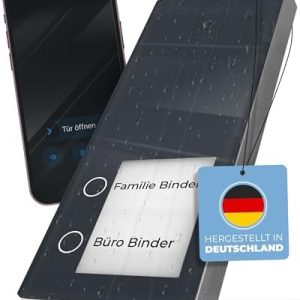 Telegärtner Elektronik Slim DECT in Anthrazit - Clevere Türstation für AVM FRITZ!Box I Erweiterbar zur Video-Sprechanlag