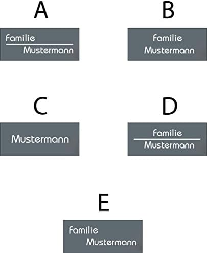 Metzler Design Edelstahl Türklingel mit LED-Beleuchtung – Austauschbares Namensschild für individuelle Beschriftung – Mo