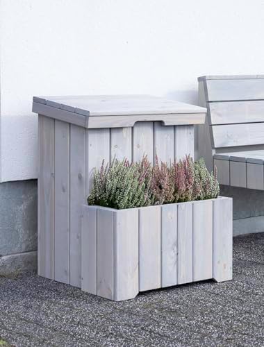 Paketbox mit Pflanzkasten aus FSC-zertifiziertem Holz – Wasserdicht und groß für den Außenbereich