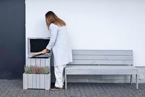 Paketbox mit Pflanzkasten aus FSC-zertifiziertem Holz – Wasserdicht und groß für den Außenbereich