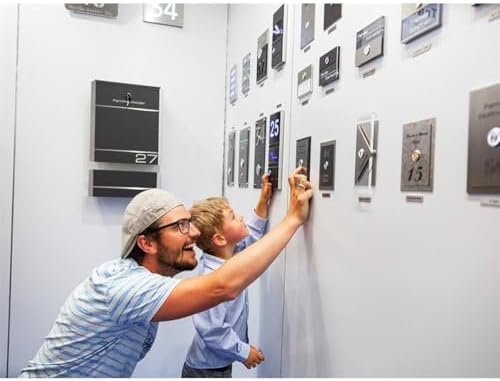 Metzler Design Edelstahl-Türklingel Matt RAL 7016 - Stilvolle Gravur für Ihr Zuhause