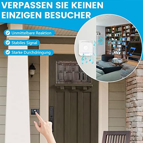 BITIWEND Funk Signalweiterleitung Set – Türklingel Erweiterung 3-24V AC/DC mit Empfänger für optimale Reichweite zuhause