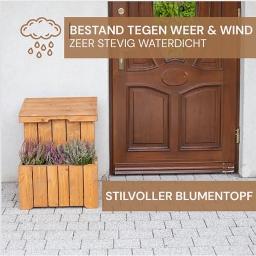 Paketbox mit Pflanzkasten aus FSC-zertifiziertem Holz – Wasserdicht und groß für den Außenbereich
