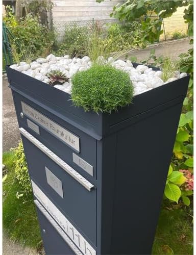 Metzler Briefkasten mit Paketfach, abschließbar, wetterfest und personalisierbar - ideal für Garten und Eingangsbereich