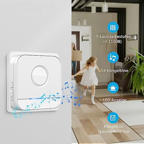 BITIWEND Funk Signalweiterleitung Set – Türklingel Erweiterung 3-24V AC/DC mit Empfänger für optimale Reichweite zuhause