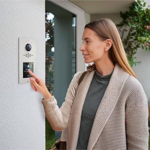 Metzler Video Türsprechanlage HD mit 2 Innenstationen, 146° Weitwinkel, Nachtsicht für Zuhause