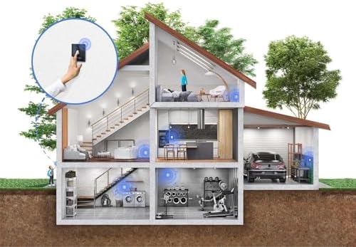 Metzler Kabellose Funkklingel - Hohe Reichweite & Wasserfest - Edelstahl Design für Wohnräume - 2 Empfänger