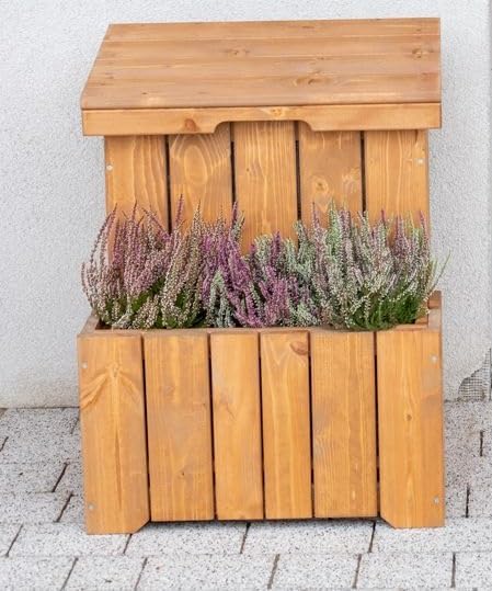 Paketbox mit Pflanzkasten aus FSC-zertifiziertem Holz – Wasserdicht und groß für den Außenbereich