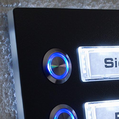 Metzler® Türklingel für 2 Parteien – LED-Taster, IP67, anthrazit RAL 7016, langlebig und einfach zu montieren