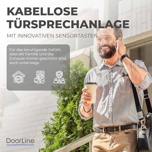 Telegärtner Elektronik Slim DECT in Anthrazit - Clevere Türstation für AVM FRITZ!Box I Erweiterbar zur Video-Sprechanlag