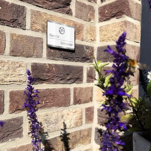 Metzler LED-Türklingel aus Edelstahl in Weiß - Personalisiertes Design für Ihr Zuhause